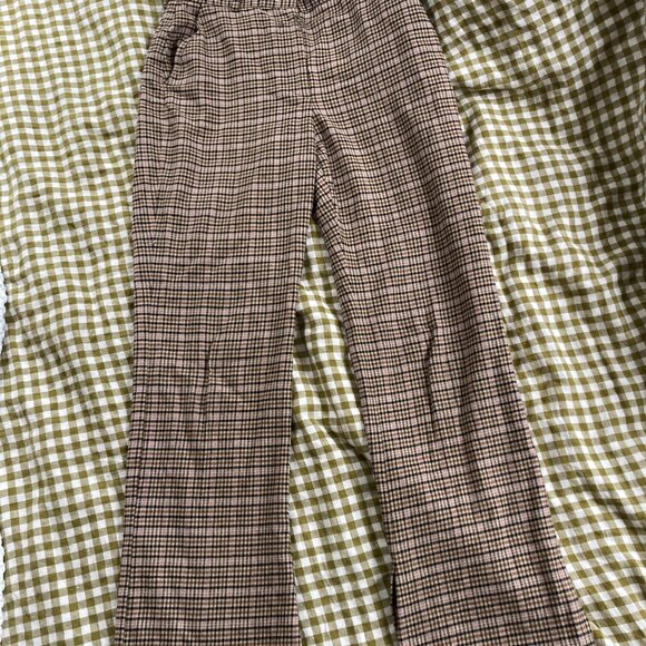 And Other Stories Checked Flared Wool Trousers - Picture 2 of 6